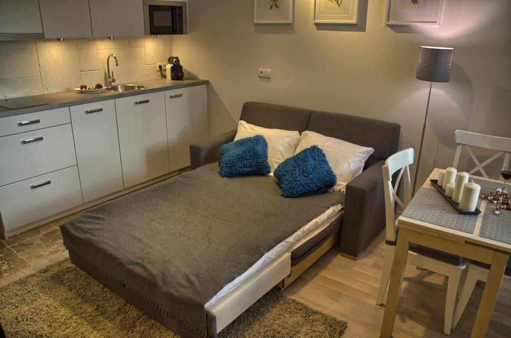 Tartaczna Deluxe Apartments Gdaňsk Pokoj fotografie